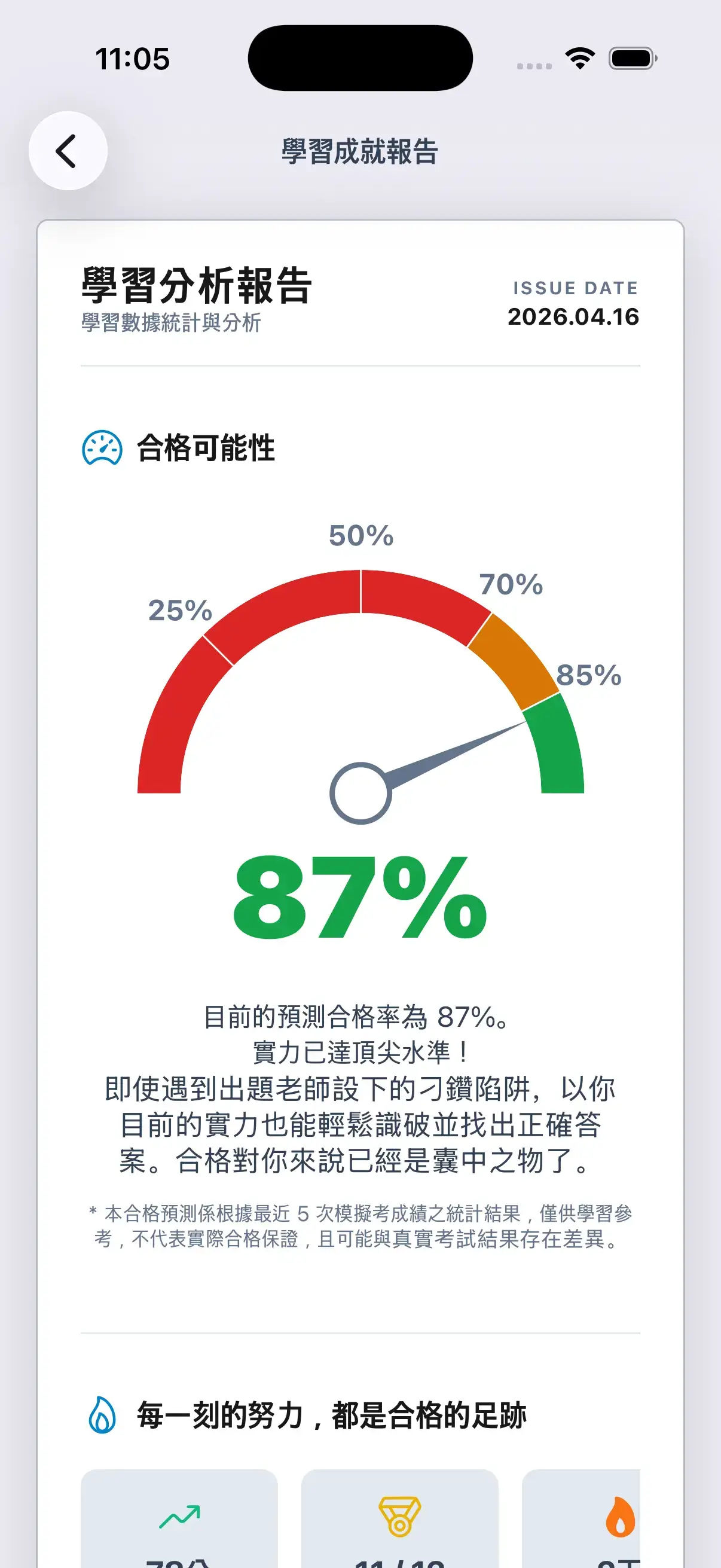 學習分析報告